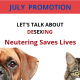 July 2021 Promotion - Desexing